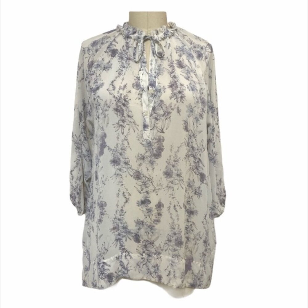 0316 LC Lauren Conrad floral tunic sz 6